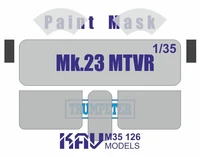 KAV M35 126  Маски окрасочные  Окрасочная маска MTVR Mk.23 (Trumpeter)  (1:35) 2000000229294