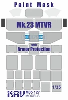 KAV M35 127  Маски окрасочные  Окрас. маска MTVR Mk.23 w/Armor (Trumpeter)  (1:35) 2000000229300