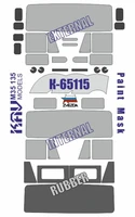 KAV M35 135  Маски окрасочные  Окрасочн. маска на остекление КМЗ-65115 (Звезда) (1:35) 2000000259147