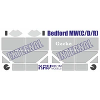 KAV M35 152  Маски окрасочные  Окрасочная маска на Bedford MW (Gecko)  (1:35) 2000002146223