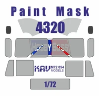 KAV M72 054  инструменты для работы с краской  Маска на  УР@Л-4320 (Hobby Boss)  (1:72) 2000000190259