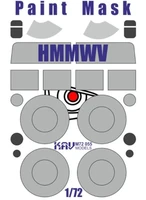 KAV M72 055  инструменты для работы с краской  Окрасочная маска на HMMWV (T-Model)  (1:72) 2000000180144