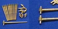 350L01  металлические стволы  Комплект стволов для König, Großer Kurfürst, etc.  (1:350) 2000000184753
