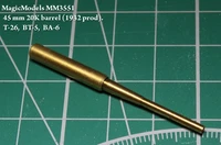 MM3551  стволы  металлические  45 mm 20K barrel (1932 prod). T-26, BT-5, BA-3  (1:35) 2000000083681