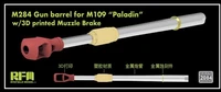 RM-2084  металлические стволы  M284 Gun Barrel for M109A7 Paladin with 3D Muzzle Brake  (1:35) 4897062622020