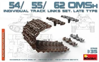 37048  траки наборные  Танк-54/55/62 OMSh INDIVIDUAL TRACK LINKS SET. LATE TYPE  (1:35) 4820183311191