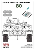 RM-3025  траки наборные  Танк-80 Workable Track Links  (1:35) 4897062621795