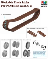 RM-5014  траки наборные  Workable Track Links for Panther Ausf. A/G  (1:35) 4897062620194