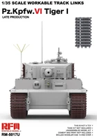 RM-5017U  траки наборные  Tiger I Late Production Up-grade Ver. Workable Track Links  (1:35) 4897062621078