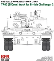 RM-5054  траки наборные  Workable track links for Challenger 2  (1:35) 4897062620644