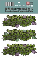LM-35102  фототравление  Виноградные лозы. Grape Vine Colored Photo-etched Parts  (1:35) 4580786655947