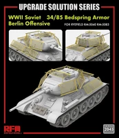 RM-2043  фототравление  Танк-34/85 Bedspring Armor Berlin Offensive Upgrade Solution Series  (1:35) 4897062621139