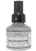 WC06  краска 40мл MR.WEATHERING COLOR WC06 MULTI GRAY 4973028112160
