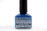 WC09  краска 40мл MR.WEATHERING COLOR WC09 FILTER LIQUID SHADE BLUE 4973028631081