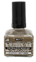 WC17  краска 40мл MR.WEATHERING COLOR WC17 MATT UMBER 4973028505580