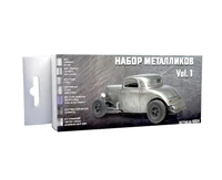 4804  краска  Pacific88 Набор красок  ACRYLIC Металлики Vol.1(М01,-02,-03,-04,-11,-13,-15), 7шт. 4630520955205
