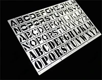 AJ0046  инструменты для работы с краской  A-Z stencil for Gundam set B 2000000101415
