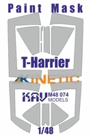 KAV M48 074  инструменты для работы с краской  Маска на остекление T-Harrier (Kinetic)  (1:48) 2000002120353