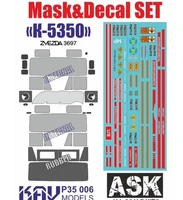 KAV P35 006  декали  Mask &amp; Decal SET -5350 (Звезда)  (1:35) 2000000194691