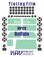 KAV TF35 017  инструменты для работы с краской  Тонировочная пленка на Buffalo MPCV  (1:35) 2000002116875