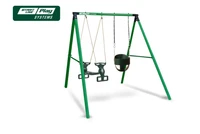 Качели SLP SYSTEMS 2 секции + качеля с фиксацией зеленая + сиденье двойное slpmk2-121-108