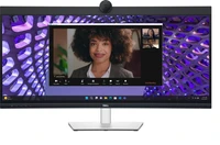 34.14" Монитор Dell P3424WEB,  3440x1440,  IPS,  1хHDMI,  1хDP,  изогнутый, черный и серебристый 2060413