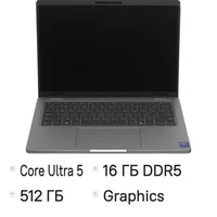 Ноутбук Dell Pro 14 Plus PB14250, 14", IPS, Intel Core Ultra 5 235U 2ГГц, 12-ядерный, 16ГБ LPDDR5x, 512ГБ SSD,  Intel Graphics, Linux,  серый [pro14pl-5653] 2143151