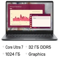 Ноутбук Dell Pro 14 PC14250, 14", IPS, Intel Core Ultra 7 265U 2.1ГГц, 12-ядерный, 32ГБ DDR5, 1ТБ SSD,  Intel Graphics, Linux,  серый [pro14-7315] 2176122