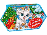 Новогодний подарок Конфетка-мини Малютка (картон) 300г 106у