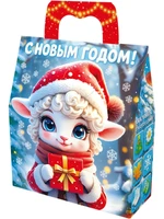 Новогодний подарок Красота (картон) с анимацией 650г 030у