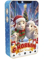 Новогодний подарок Смартфон Семейка (картон) 500г 145у
