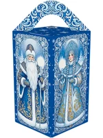 Новогодний подарок Ледяные узоры (картон) с анимацией 800г 035у