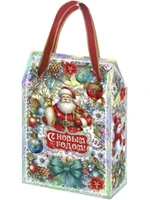 Новогодний подарок Сумочка Нарядная (картон премиум) 800г 335у