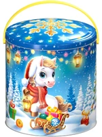 Новогодний подарок Снежный курьер (жесть) 900г 225