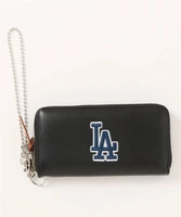 Кошелек с круглой молнией MLB, черный 48029060