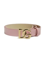 Ремень с пряжкой-логотипом Dolce &amp; Gabbana Kids, черный 47679703