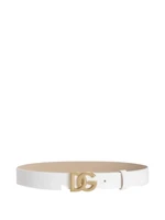 Ремень с пряжкой с логотипом Dolce &amp; Gabbana Kids, белый 47678945