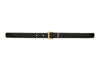 Saint Laurent Женский кожаный ремень, черный 4504755
