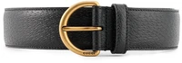 Ремень Gucci из фактурной кожи, черный 11429596