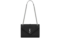 Средняя плечевая сумка-конверт Yves Saint Laurent для женщин черного цвета 26466806