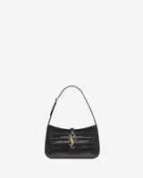 LE 5 À 7 из лакированной кожи с тиснением под крокодила SAINT LAURENT, черный 47373849