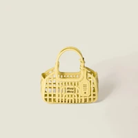 Кожаная корзина MIU MIU, золотой 47368289