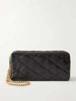 Сумка-клатч Cassandre Bijou из стеганой рельефной кожи SAINT LAURENT, черный 47323655