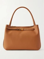 Маленькая сумка-тоут из текстурированной кожи с ремнем TOD'S, коричневый 47338377