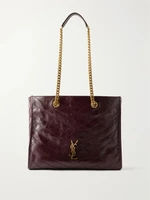 Niki маленькая сумка из мятой кожи SAINT LAURENT, бордовый 47338394