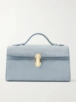 Сумка-тоут Symmetry Pochette из замши Savette, голубой 47338581