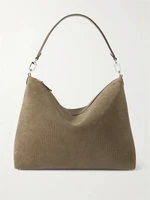 Сумочка-тоут Bevel среднего размера из текстурированной замши TOTEME, коричневый 47345177
