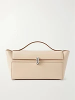 Кожаная сумка-тоут Symmetry Trapeze Pochette Savette, бежевый 47339772