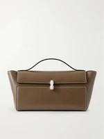 Кожаная сумка-тоут Symmetry Trapeze Pochette Savette, хаки 47339823