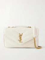 Маленькая сумка на плечо Loulou из стеганой кожи SAINT LAURENT, белый 47345674